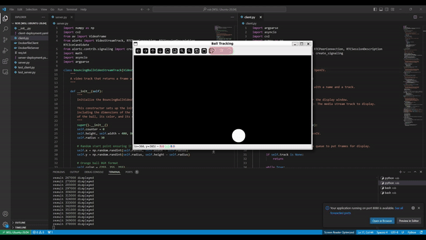 Bouncing Ball Video Stream